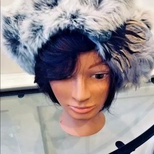 VTG CHINCHILLA  REX HAT TAM BERET ANDRÉ CREATION